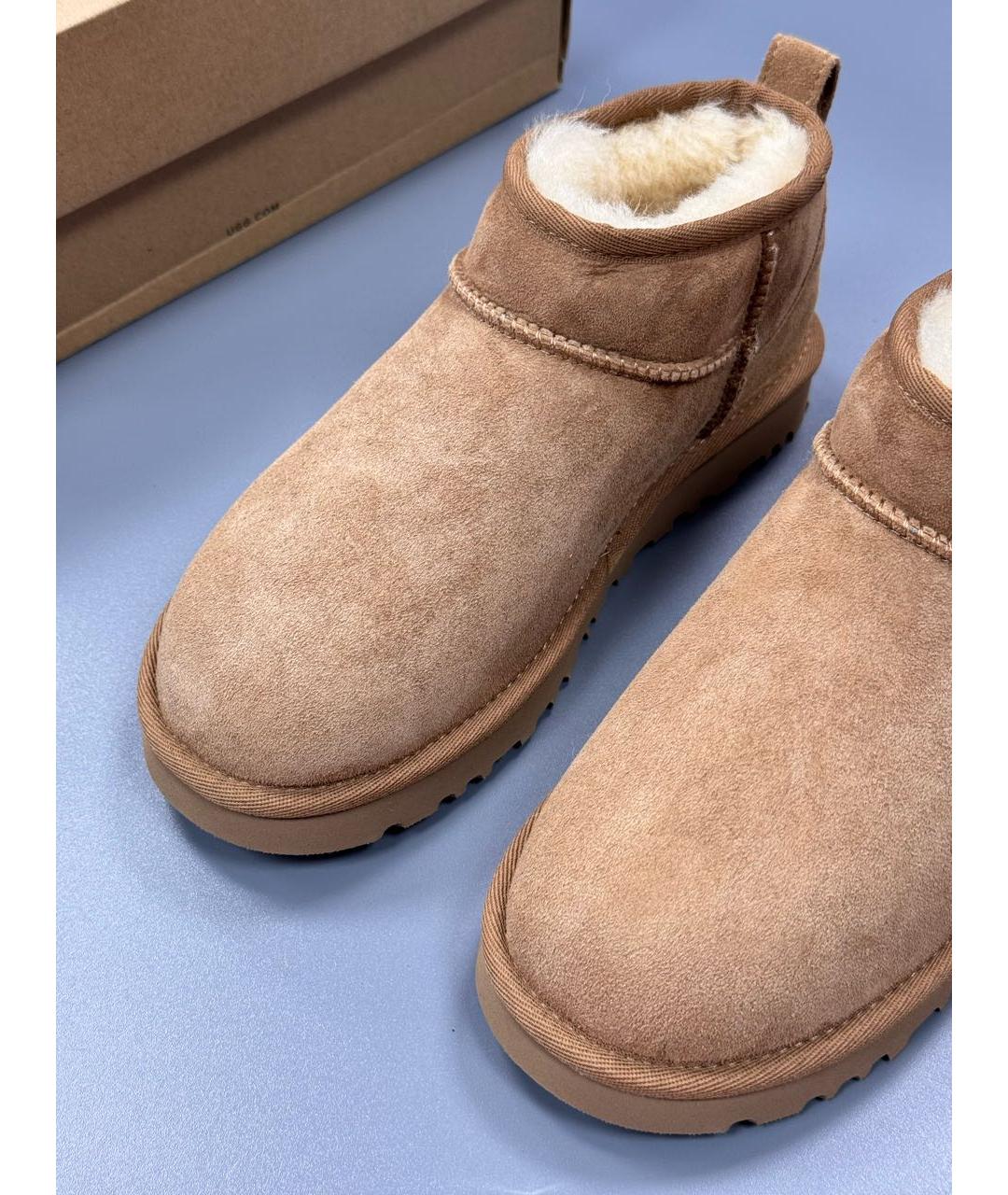 UGG AUSTRALIA Коричневые замшевые полусапоги, фото 4