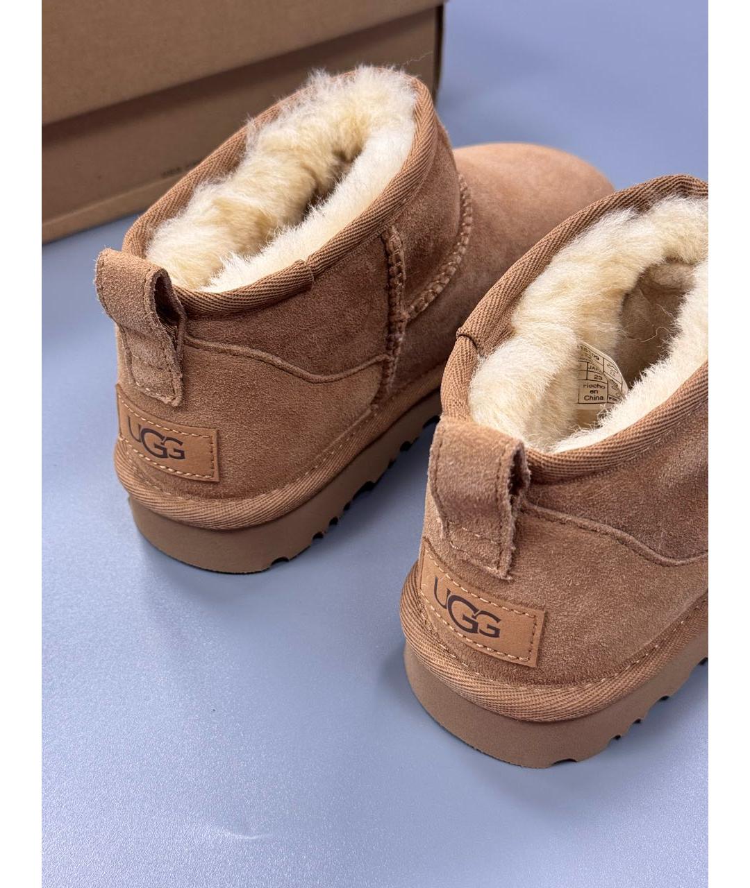 UGG AUSTRALIA Коричневые замшевые полусапоги, фото 6