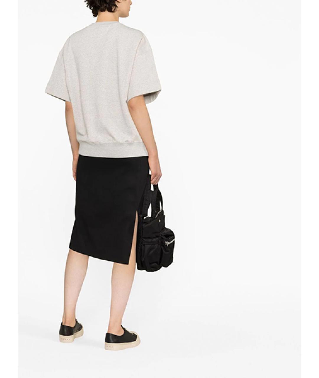 JIL SANDER Серый хлопковый джемпер / свитер, фото 4