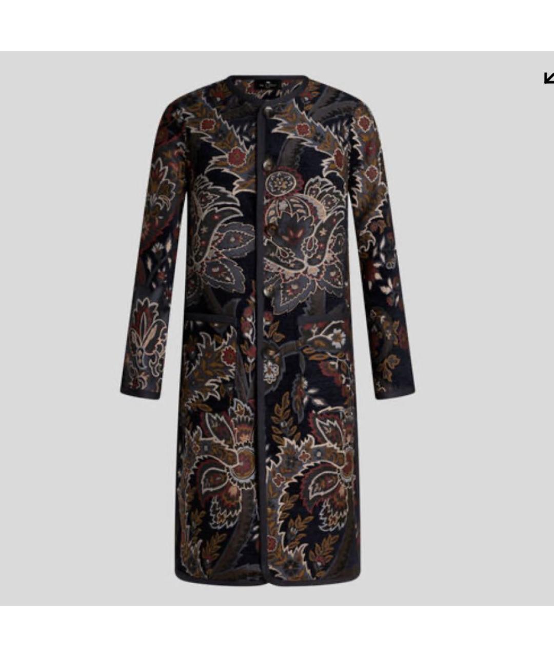 ETRO Темно-синее пальто, фото 1