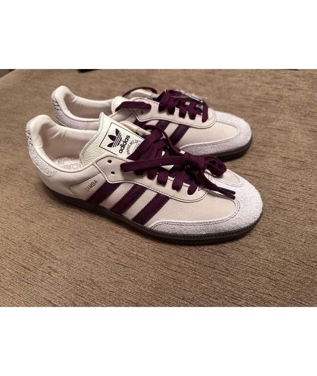 ADIDAS Бордовые кеды, фото 2
