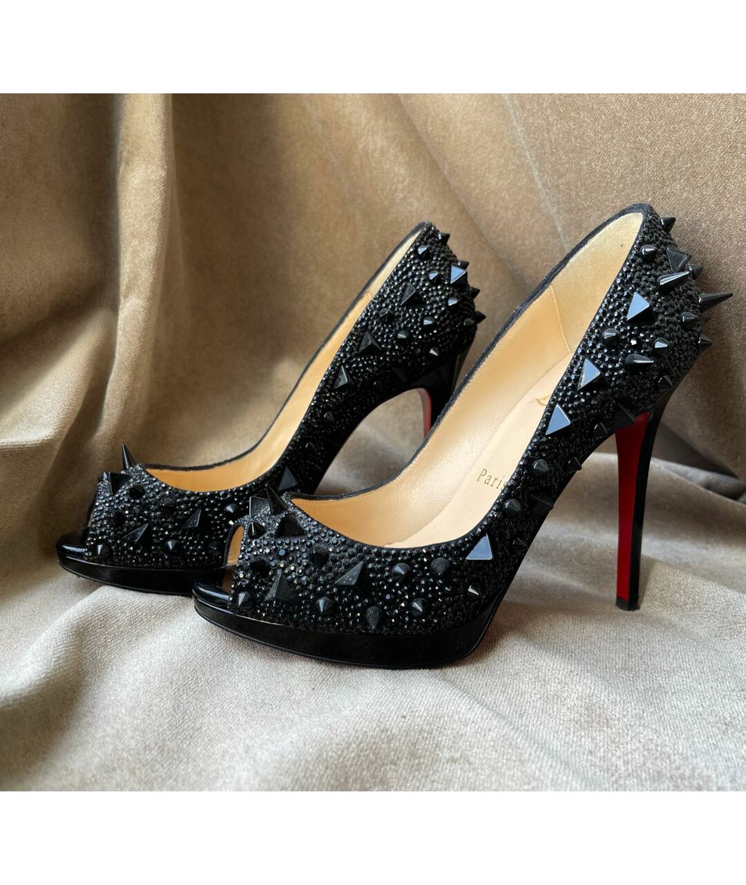 CHRISTIAN LOUBOUTIN Черные туфли, фото 5