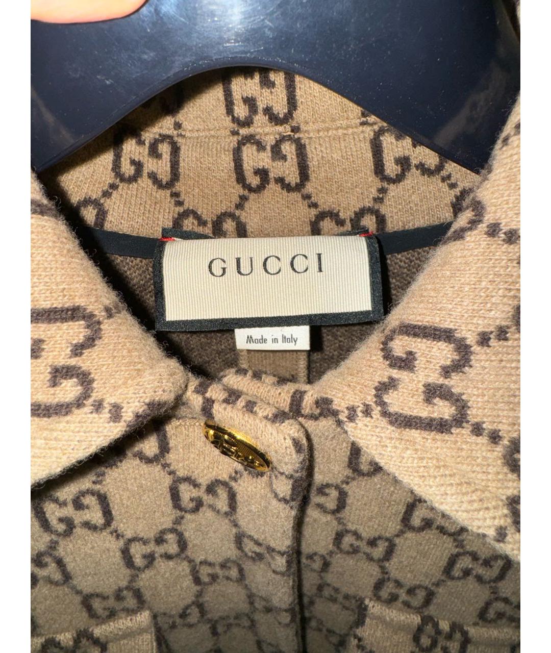 GUCCI Коричневое замшевое пальто, фото 4