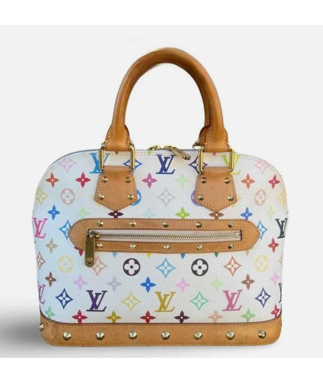 LOUIS VUITTON Белая сумка с короткими ручками, фото 9