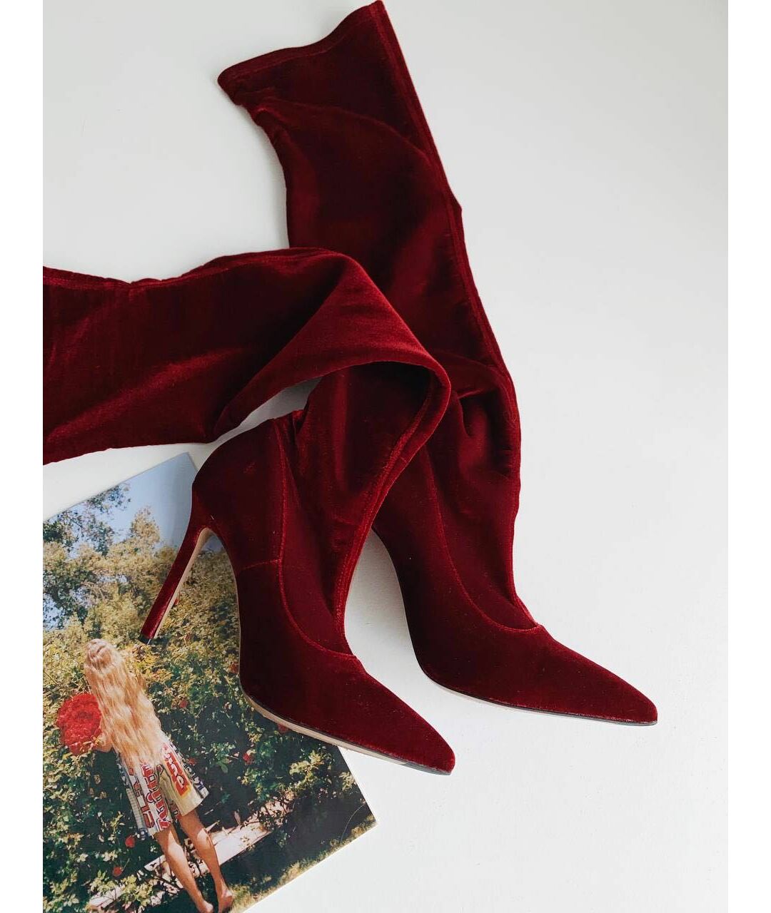 NANDO MUZI Красные замшевые сапоги, фото 8
