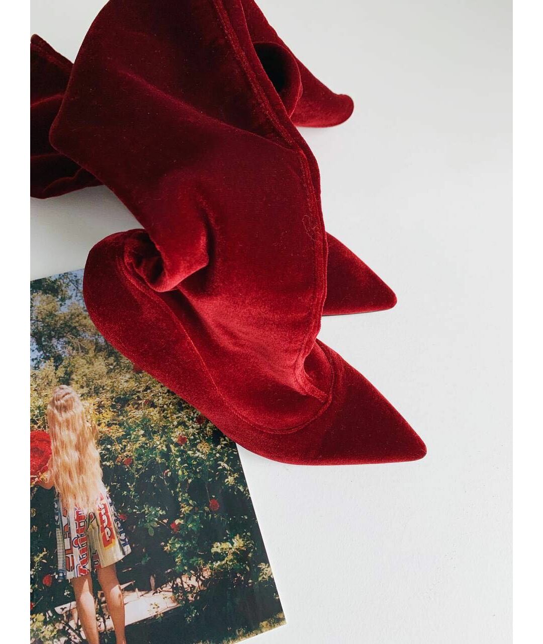 NANDO MUZI Красные замшевые сапоги, фото 4