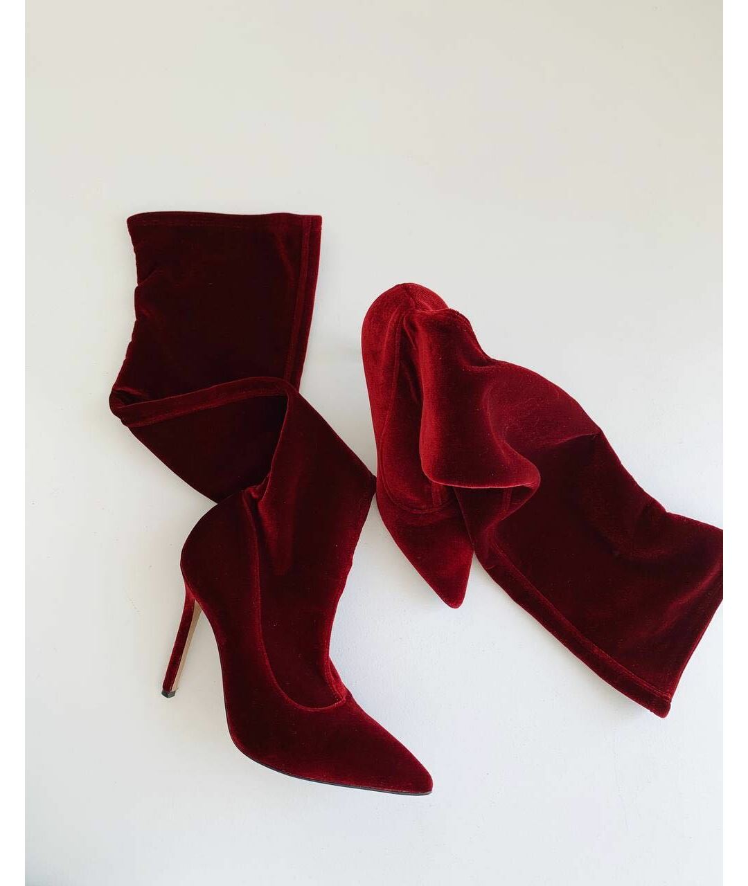 NANDO MUZI Красные замшевые сапоги, фото 2