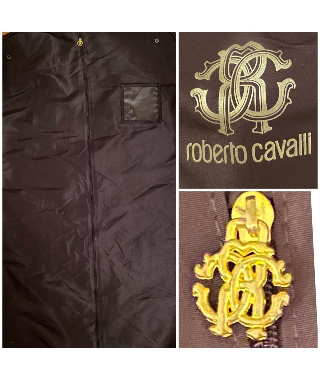 ROBERTO CAVALLI Черный пуховик, фото 8