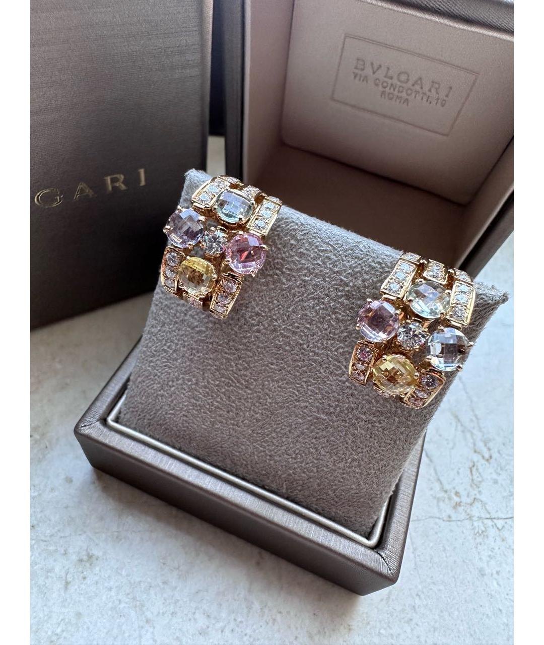 BVLGARI Желтые серьги из желтого золота, фото 4