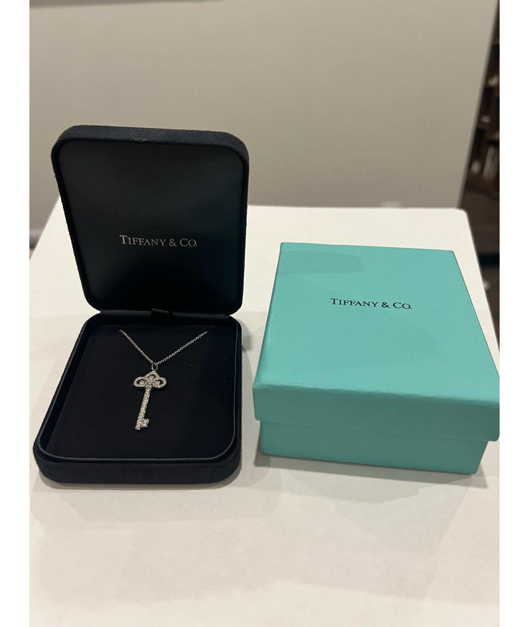 TIFFANY&CO Белая подвеска из белого золота, фото 2