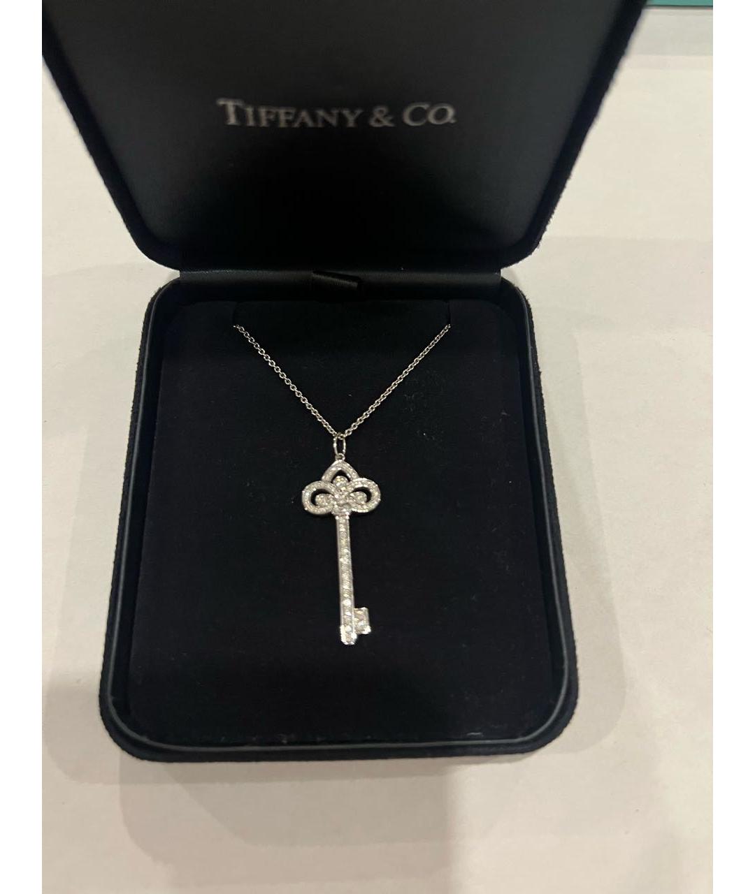 TIFFANY&CO Белая подвеска из белого золота, фото 3