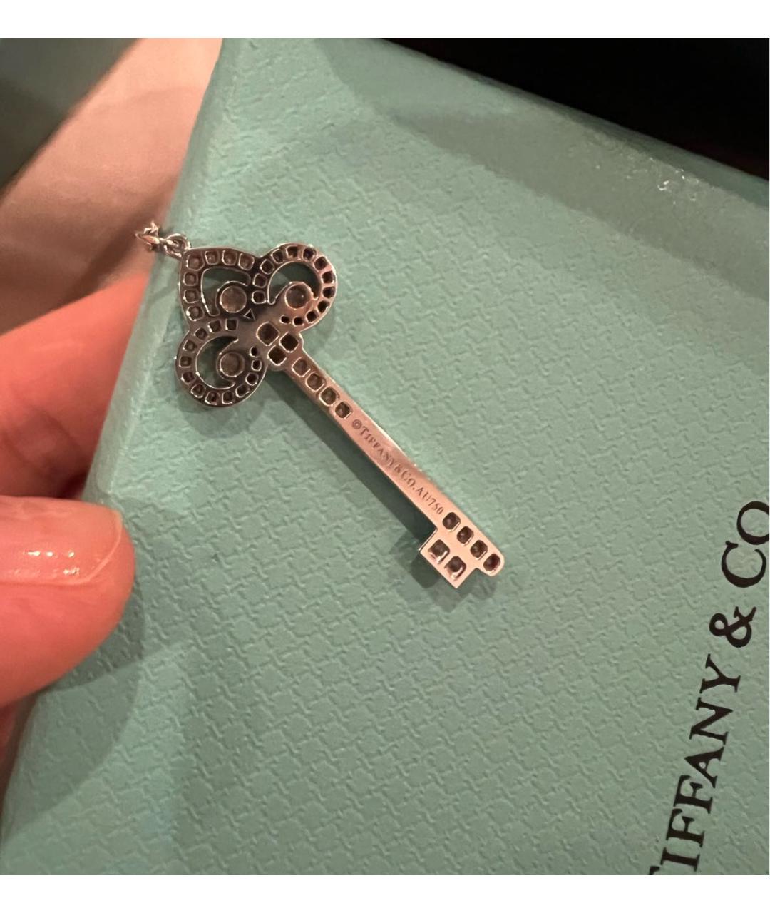 TIFFANY&CO Белая подвеска из белого золота, фото 4
