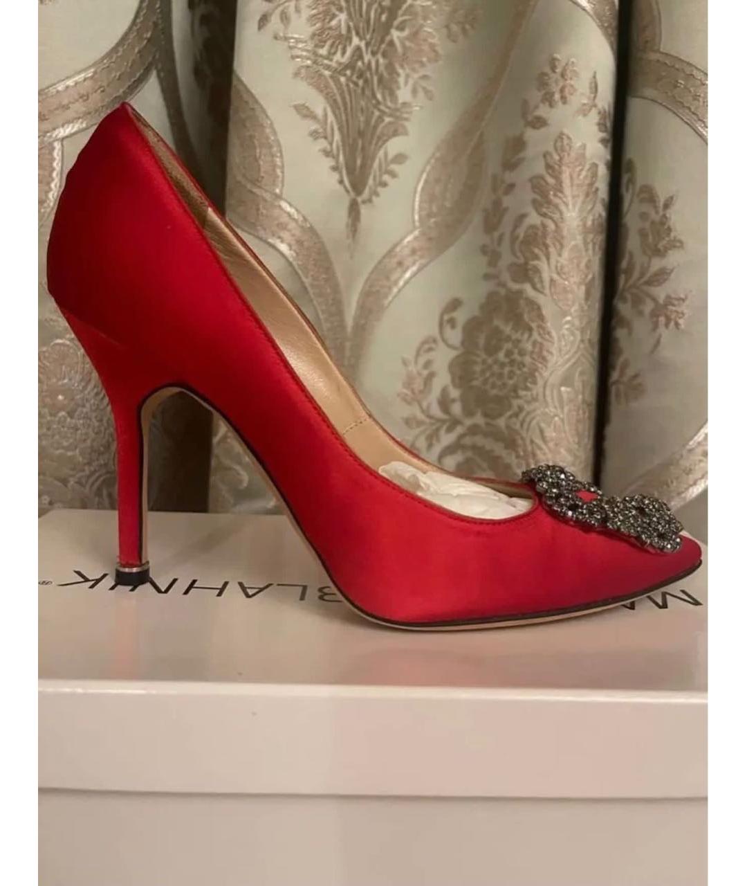 MANOLO BLAHNIK Красные туфли, фото 7