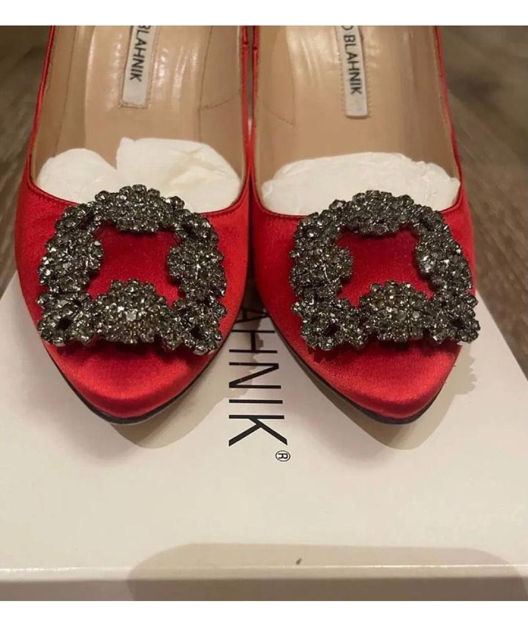 MANOLO BLAHNIK Красные туфли, фото 5