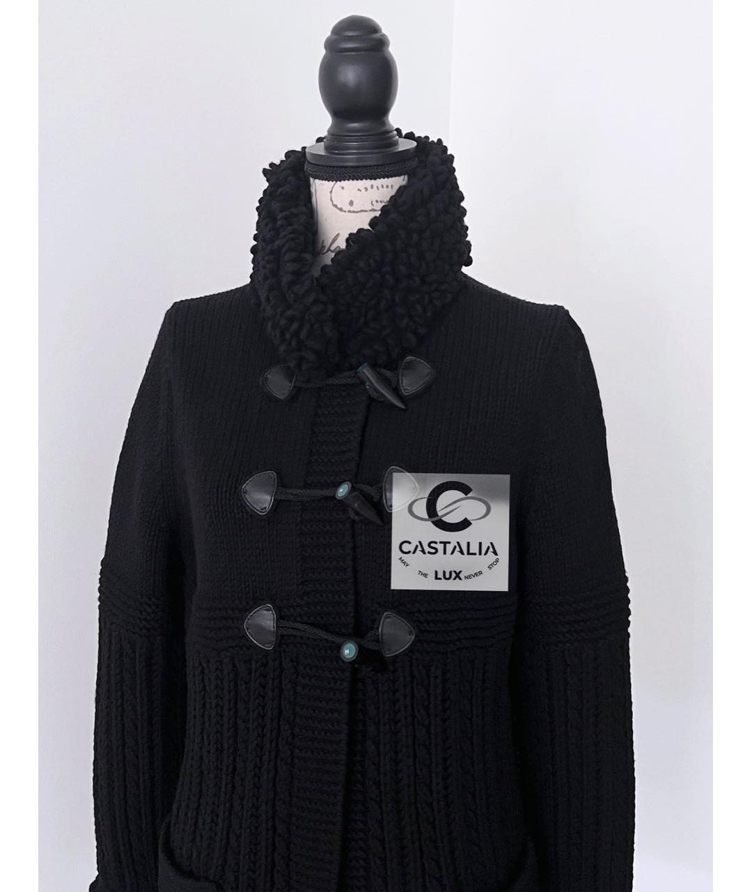 CHANEL Черное кашемировое пальто, фото 3