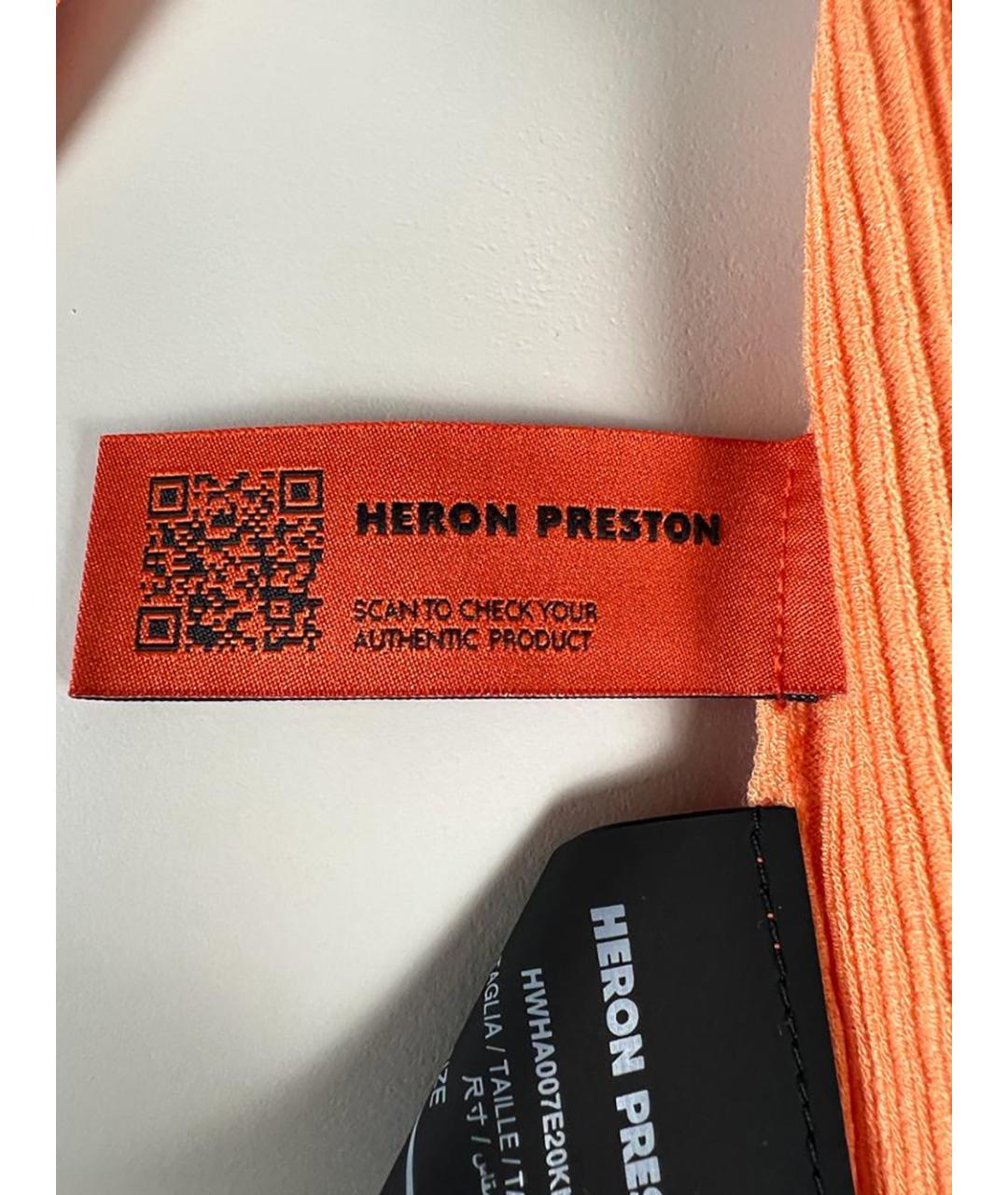 HERON PRESTON Оранжевый вискозный джемпер / свитер, фото 7