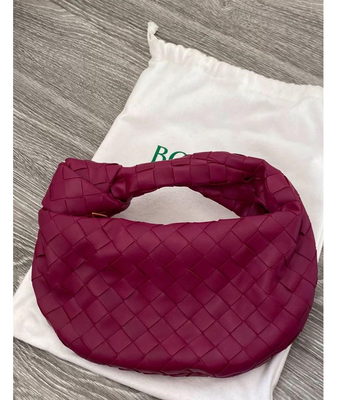 BOTTEGA VENETA Фуксия кожаная сумка через плечо, фото 2