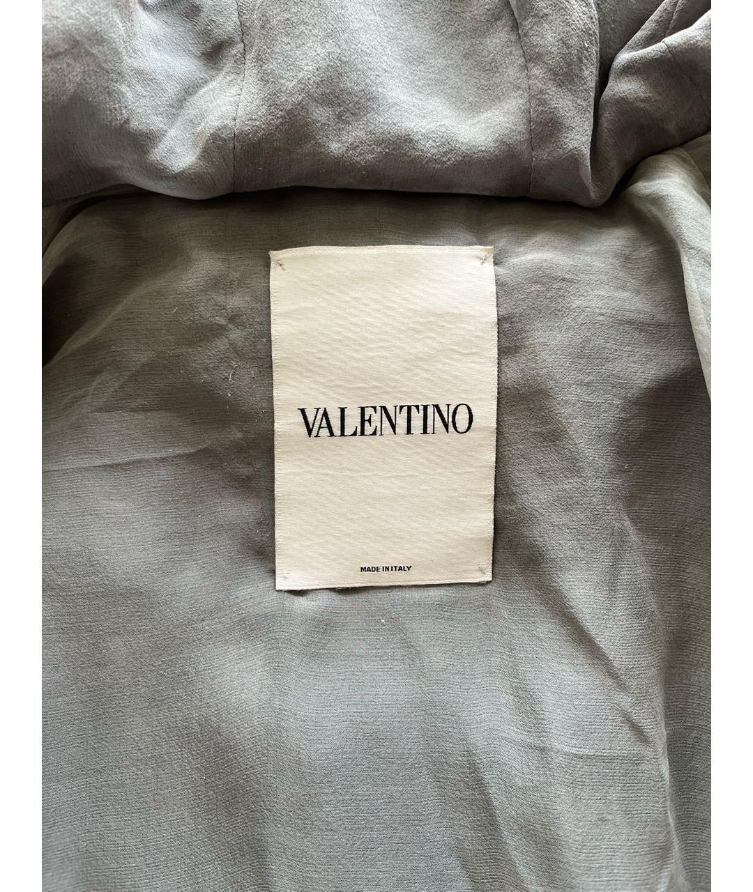 VALENTINO Серая меховая шуба, фото 3