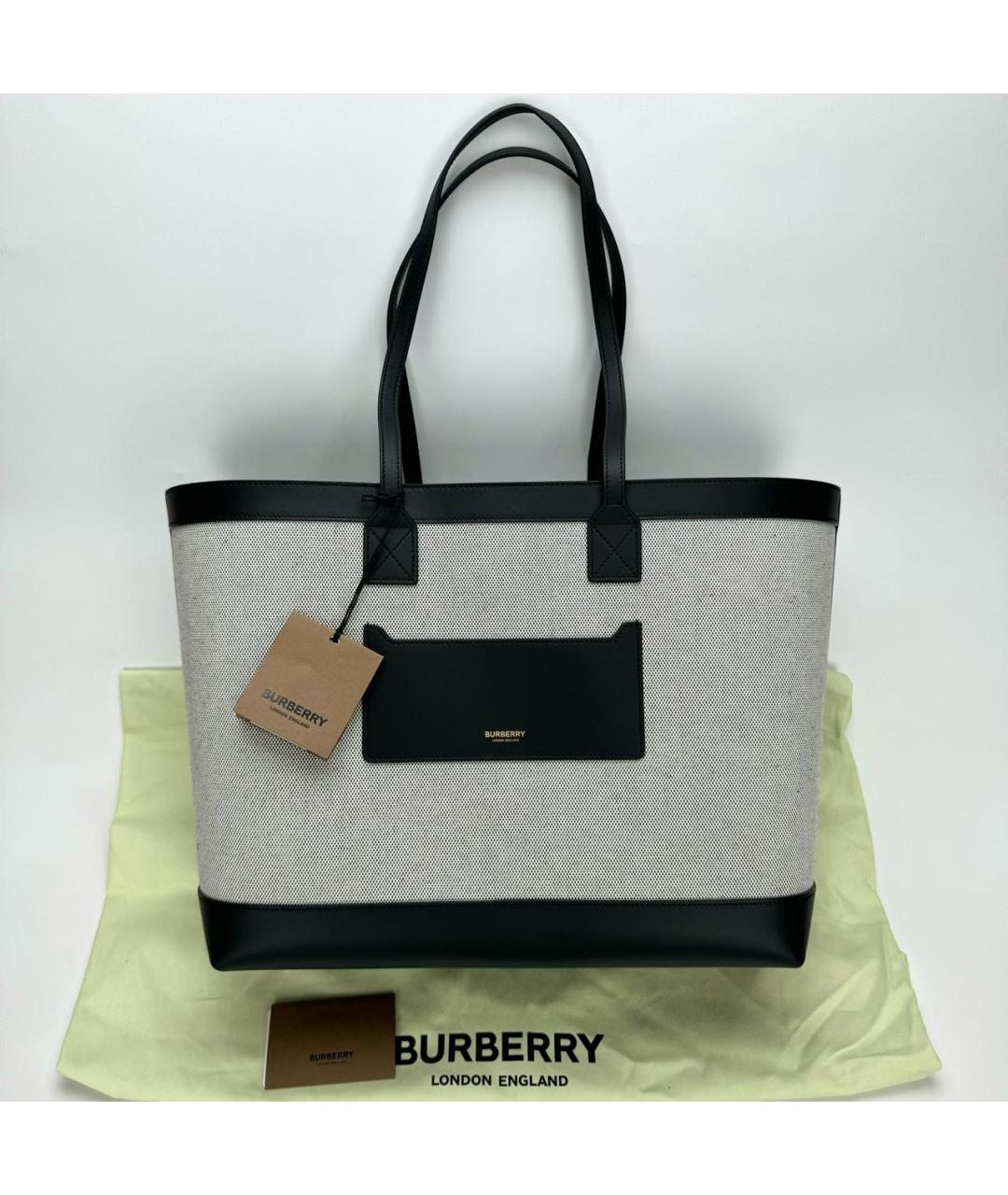 BURBERRY Серая деним сумка тоут, фото 2