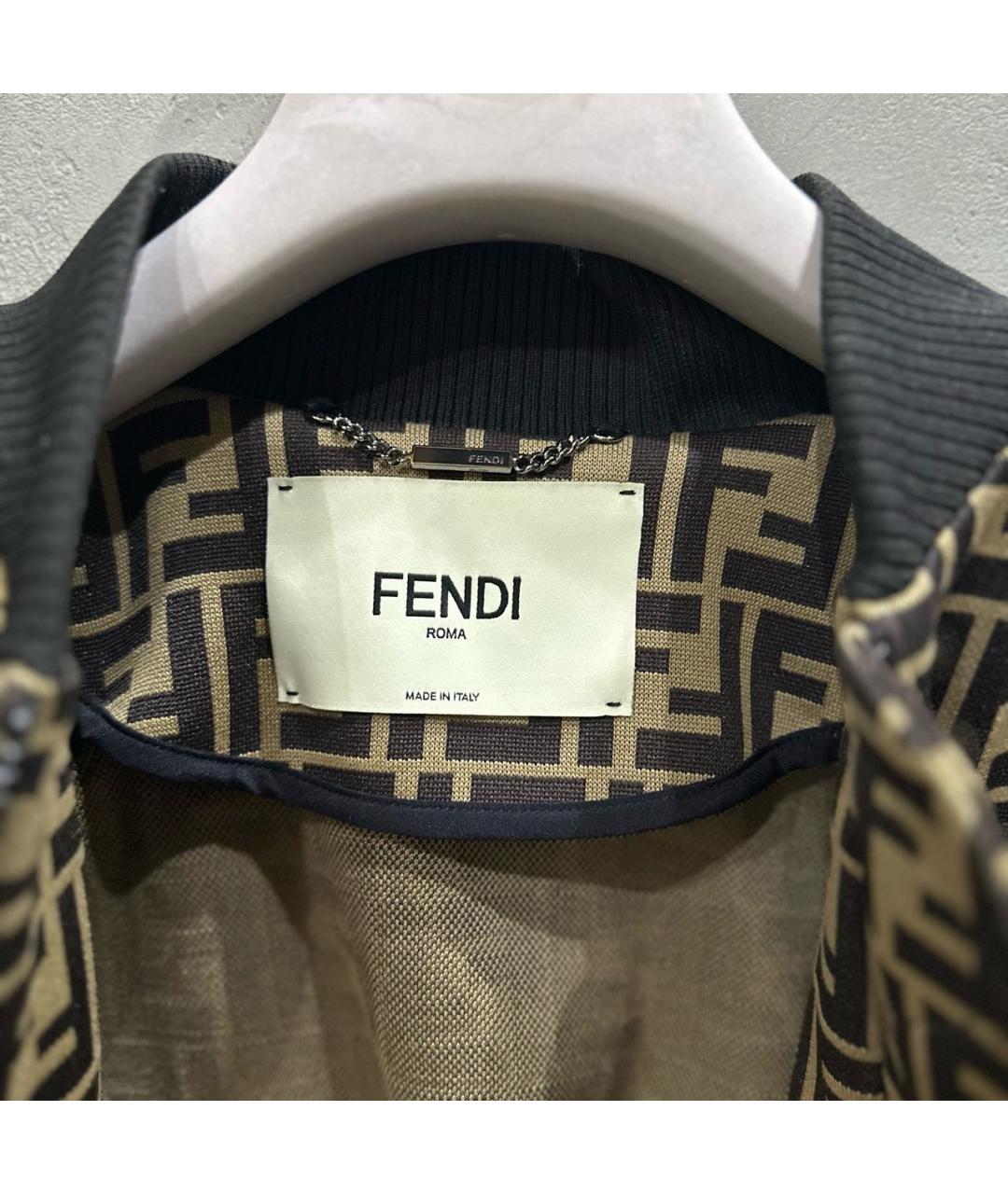 FENDI Коричневая куртка, фото 3