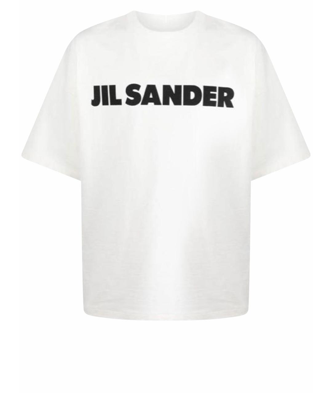 JIL SANDER Белая хлопковая футболка, фото 1