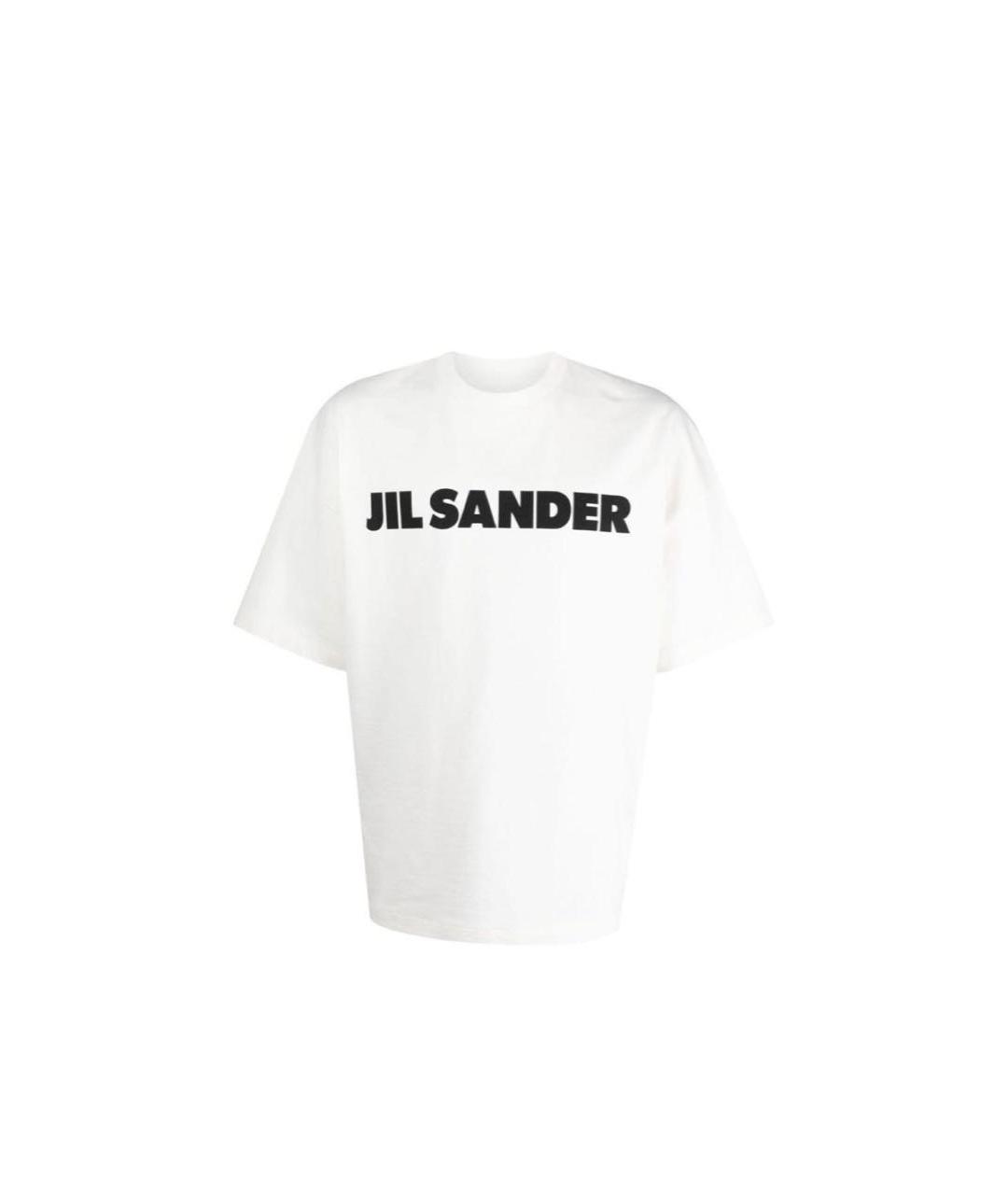 JIL SANDER Белая хлопковая футболка, фото 8