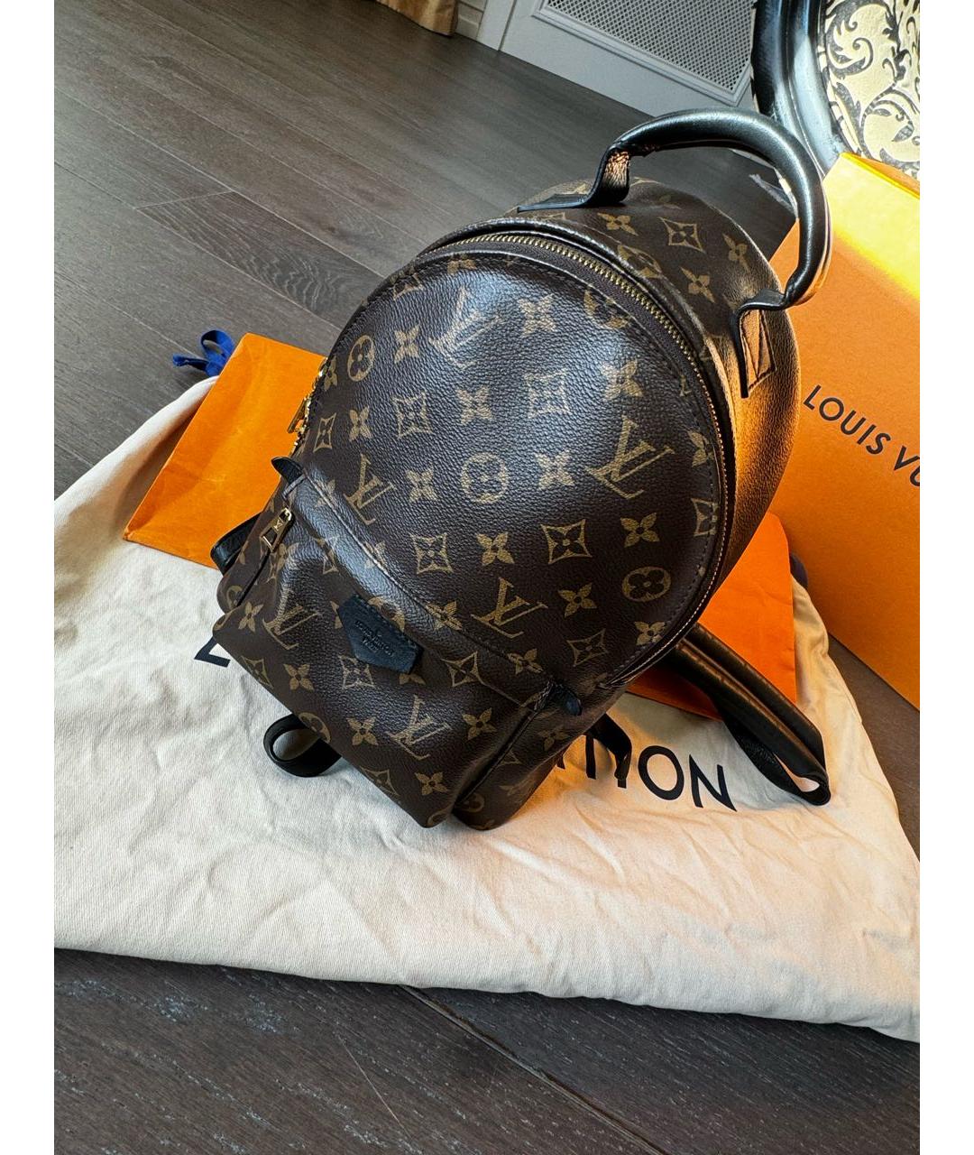 LOUIS VUITTON Коричневый рюкзак, фото 8