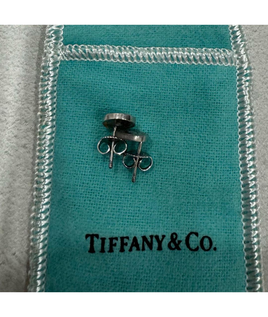 TIFFANY&CO Белые серьги из белого золота, фото 6