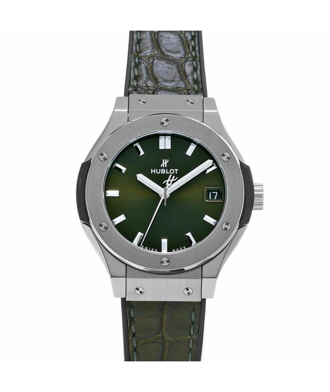 HUBLOT Зеленые часы, фото 5