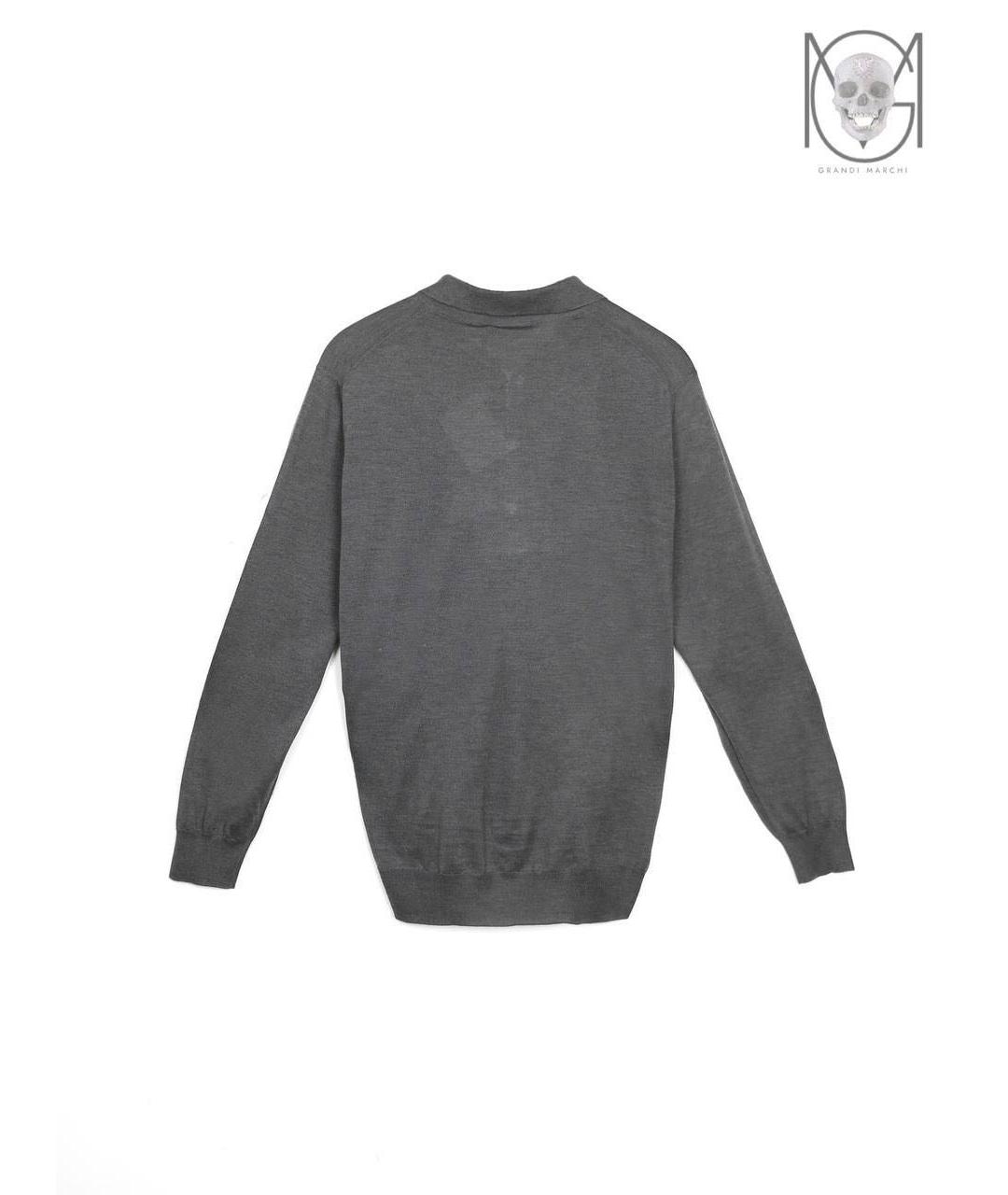 PRADA Серый шелковый джемпер / свитер, фото 5