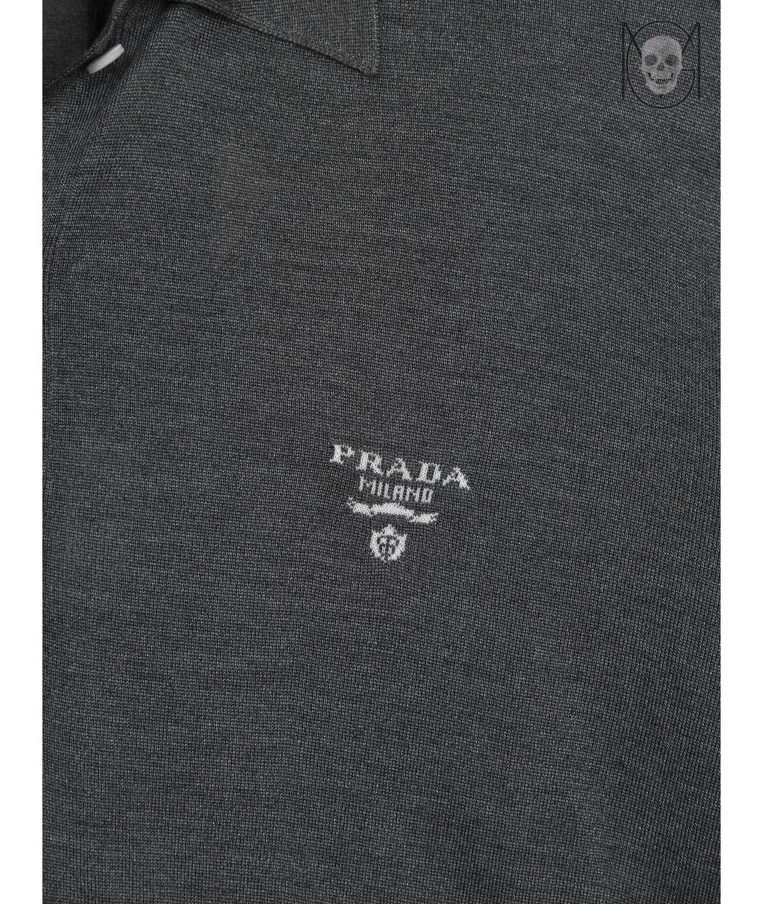 PRADA Серый шелковый джемпер / свитер, фото 3