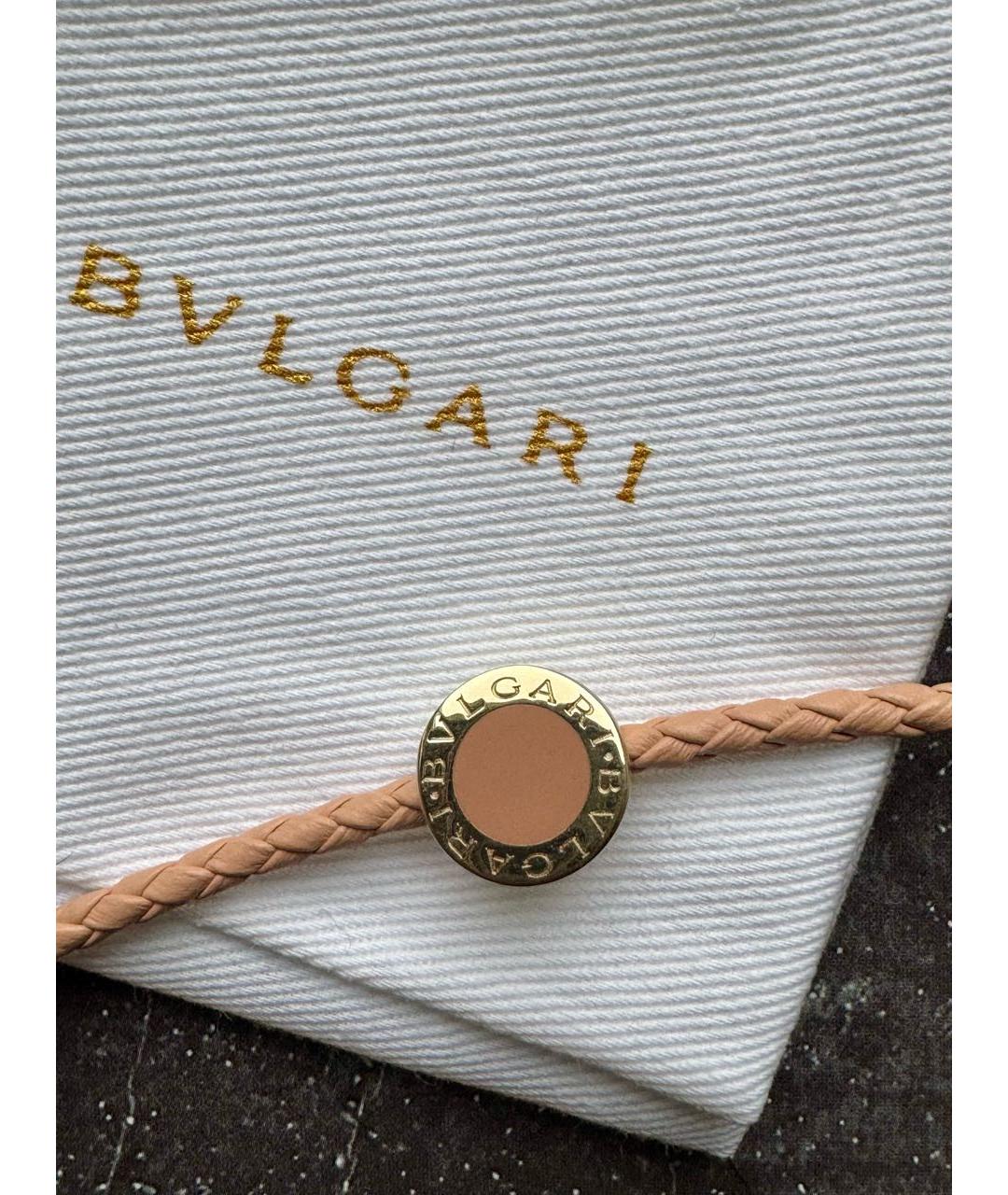 BVLGARI Оранжевый кожаный браслет, фото 4