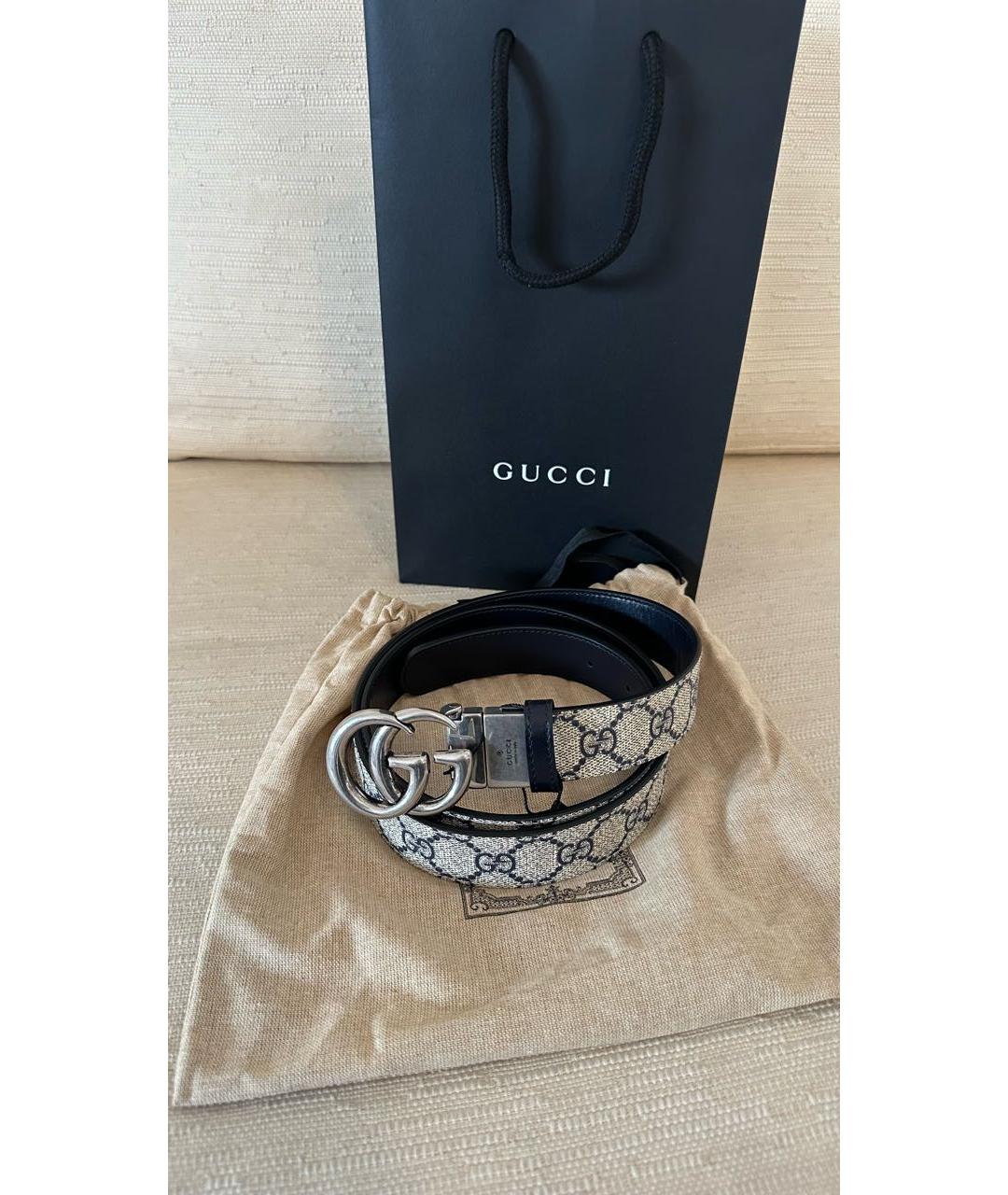 GUCCI Черный ремень, фото 2