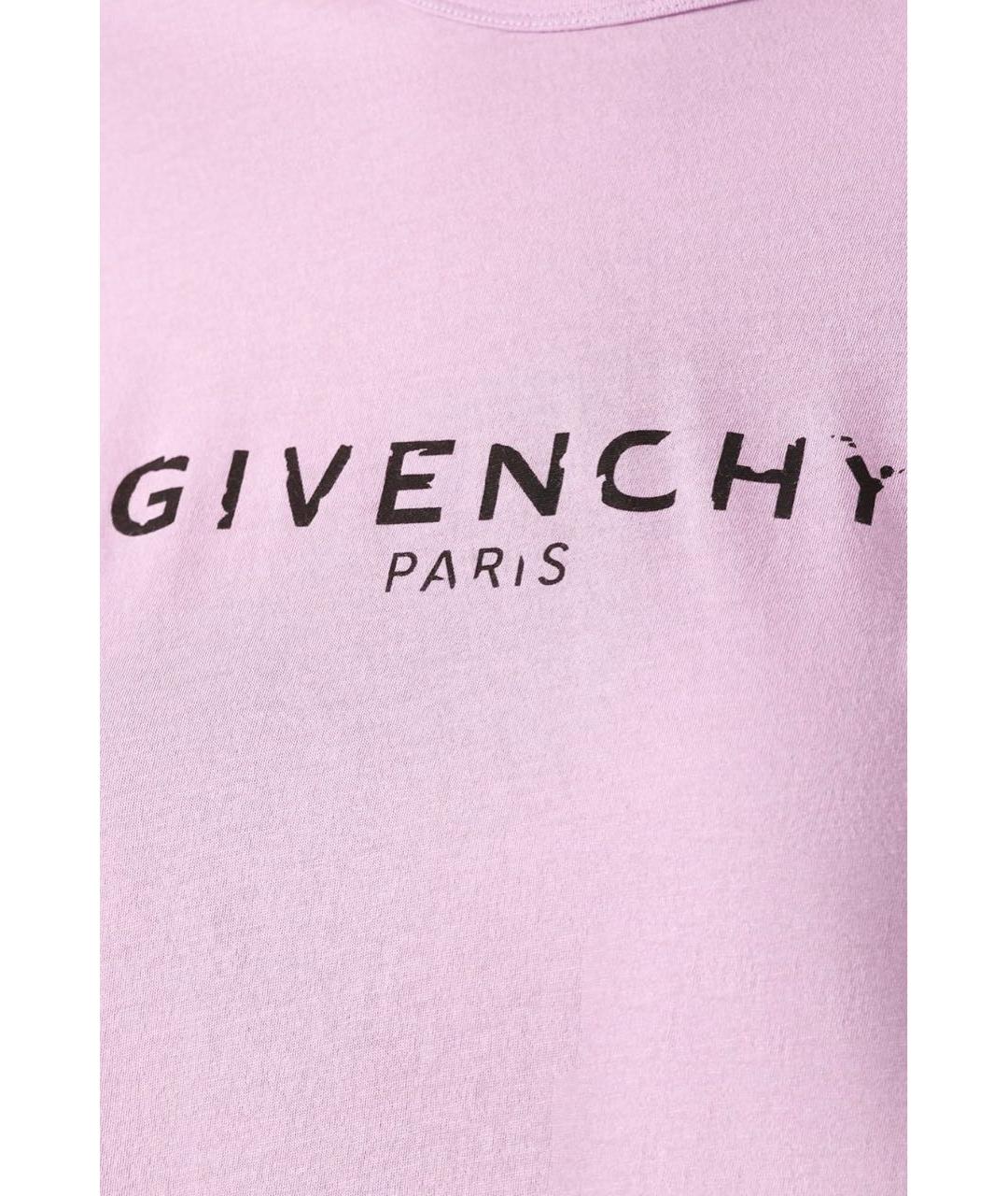 GIVENCHY Фиолетовая хлопковая футболка, фото 4