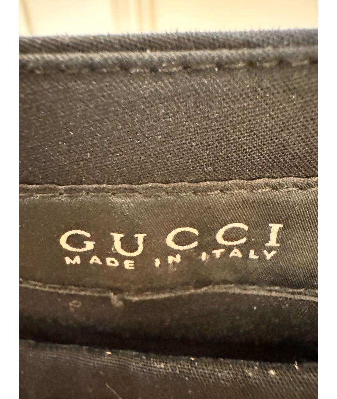 GUCCI Черные брюки узкие, фото 4