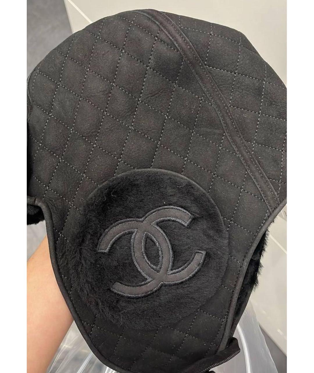 CHANEL Черная шапка, фото 4