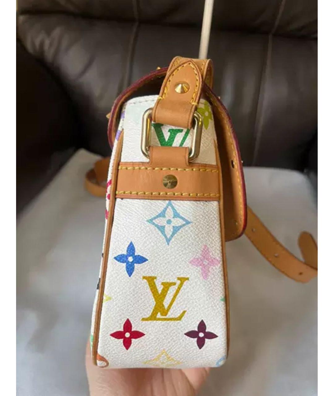 LOUIS VUITTON Белая сумка через плечо, фото 4