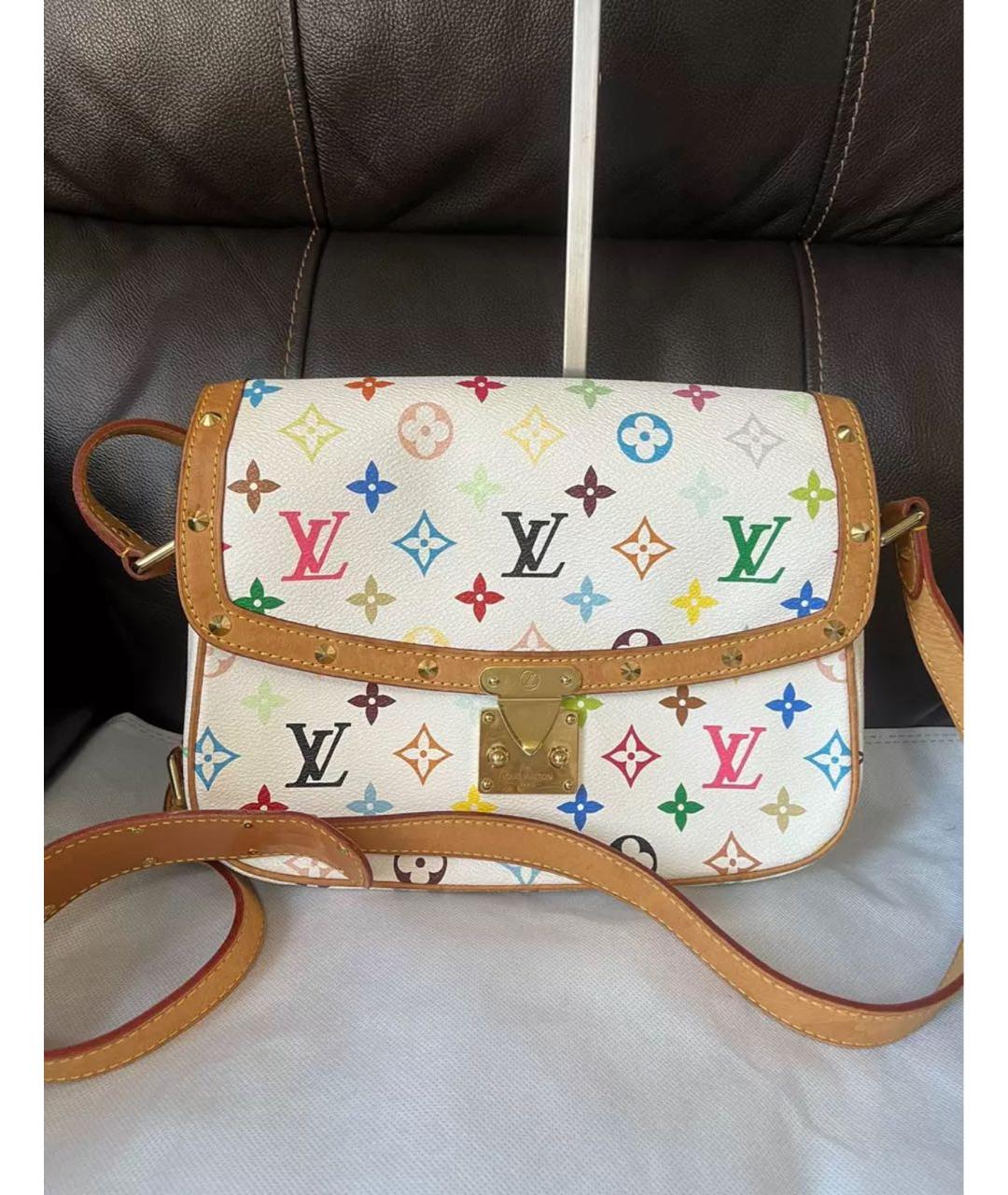 LOUIS VUITTON Белая сумка через плечо, фото 7