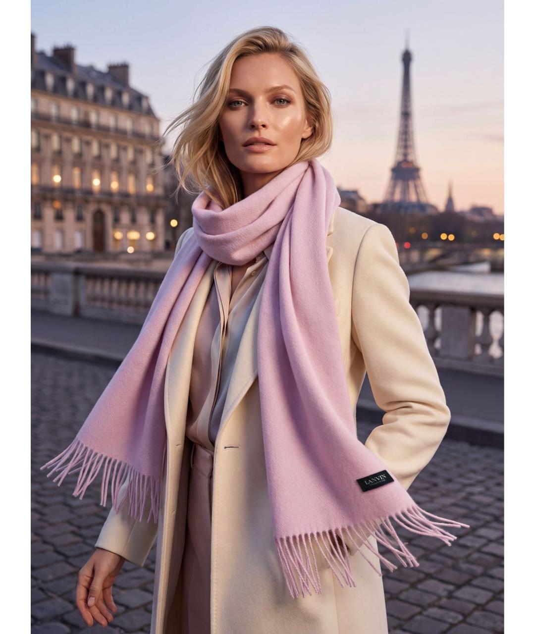 LANVIN Кашемировый шарф, фото 5