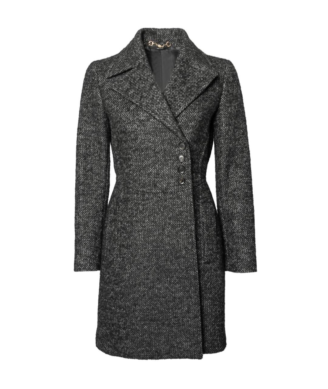 GUCCI Черное шерстяное пальто, фото 2