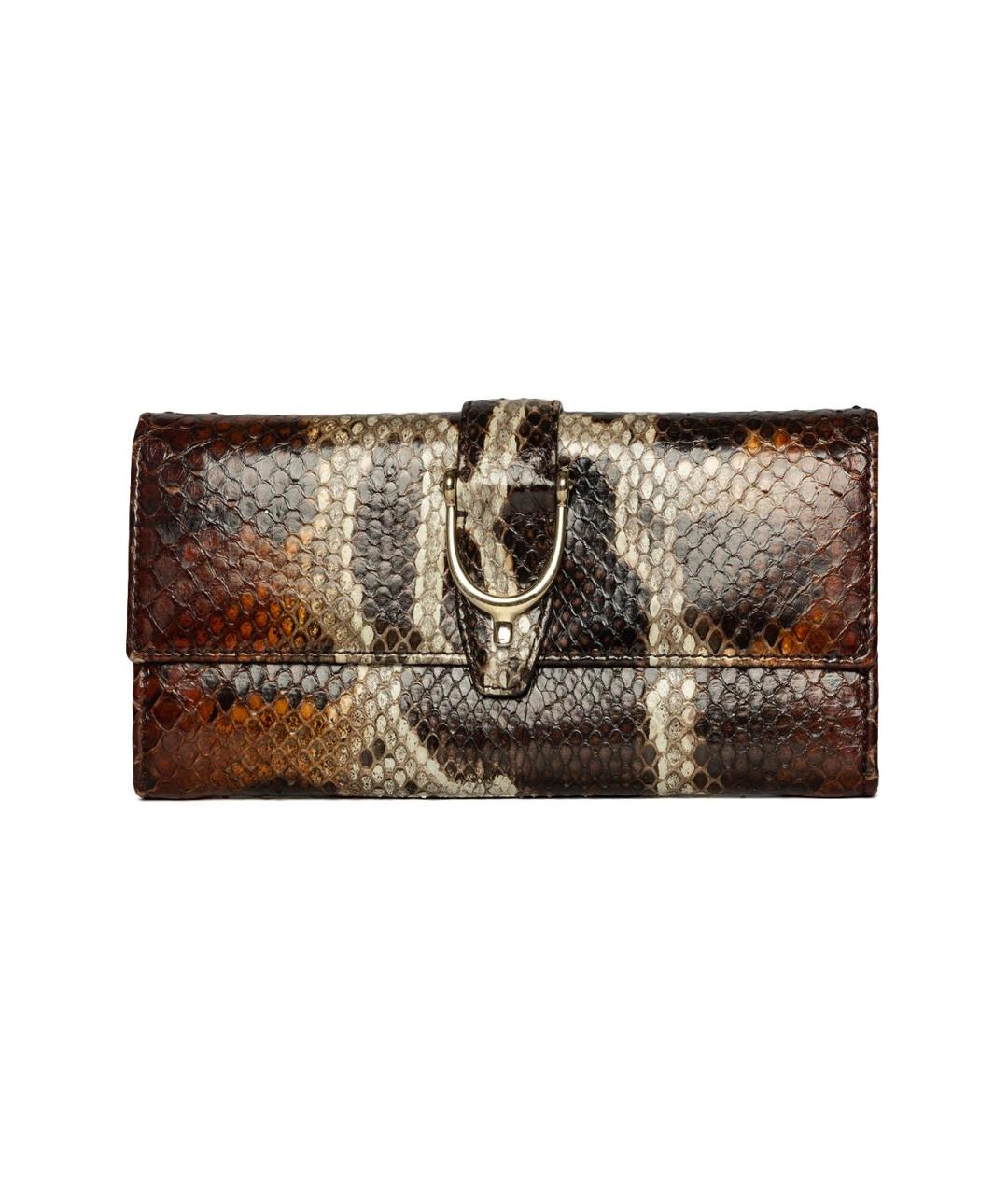 GUCCI Коричневый кожаный кошелек, фото 2