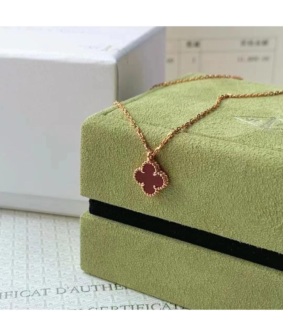 VAN CLEEF & ARPELS Красная подвеска из розового золота, фото 4