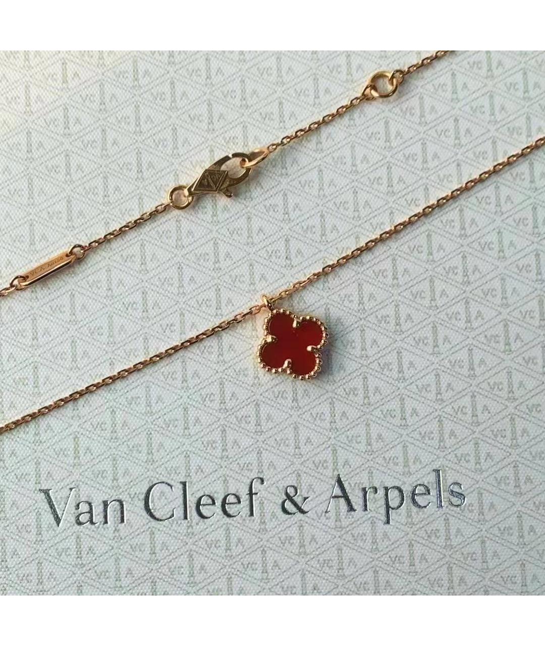 VAN CLEEF & ARPELS Красная подвеска из розового золота, фото 6
