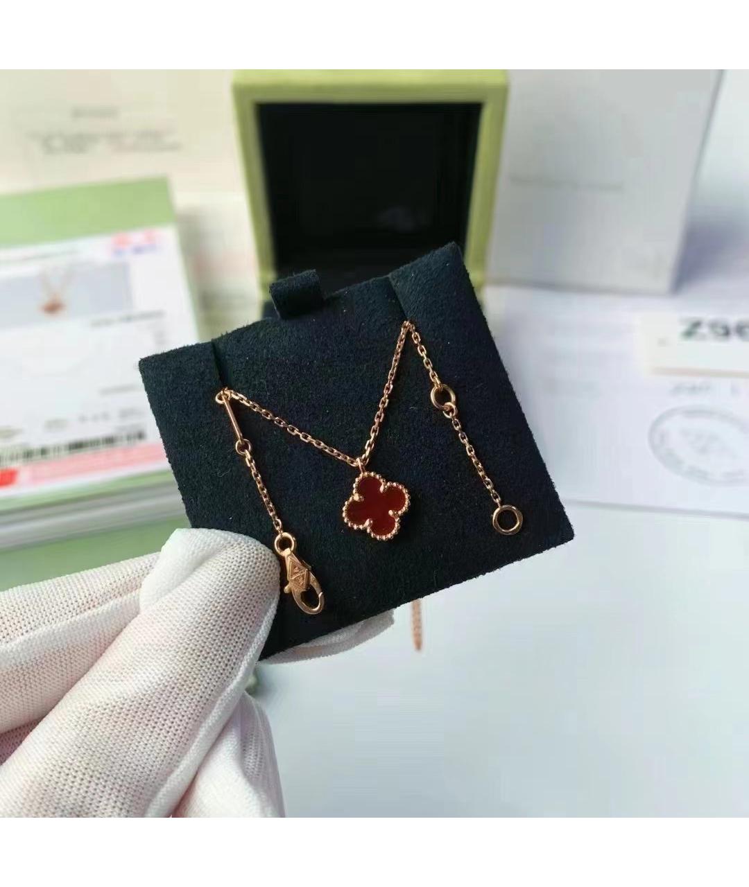 VAN CLEEF & ARPELS Красная подвеска из розового золота, фото 8