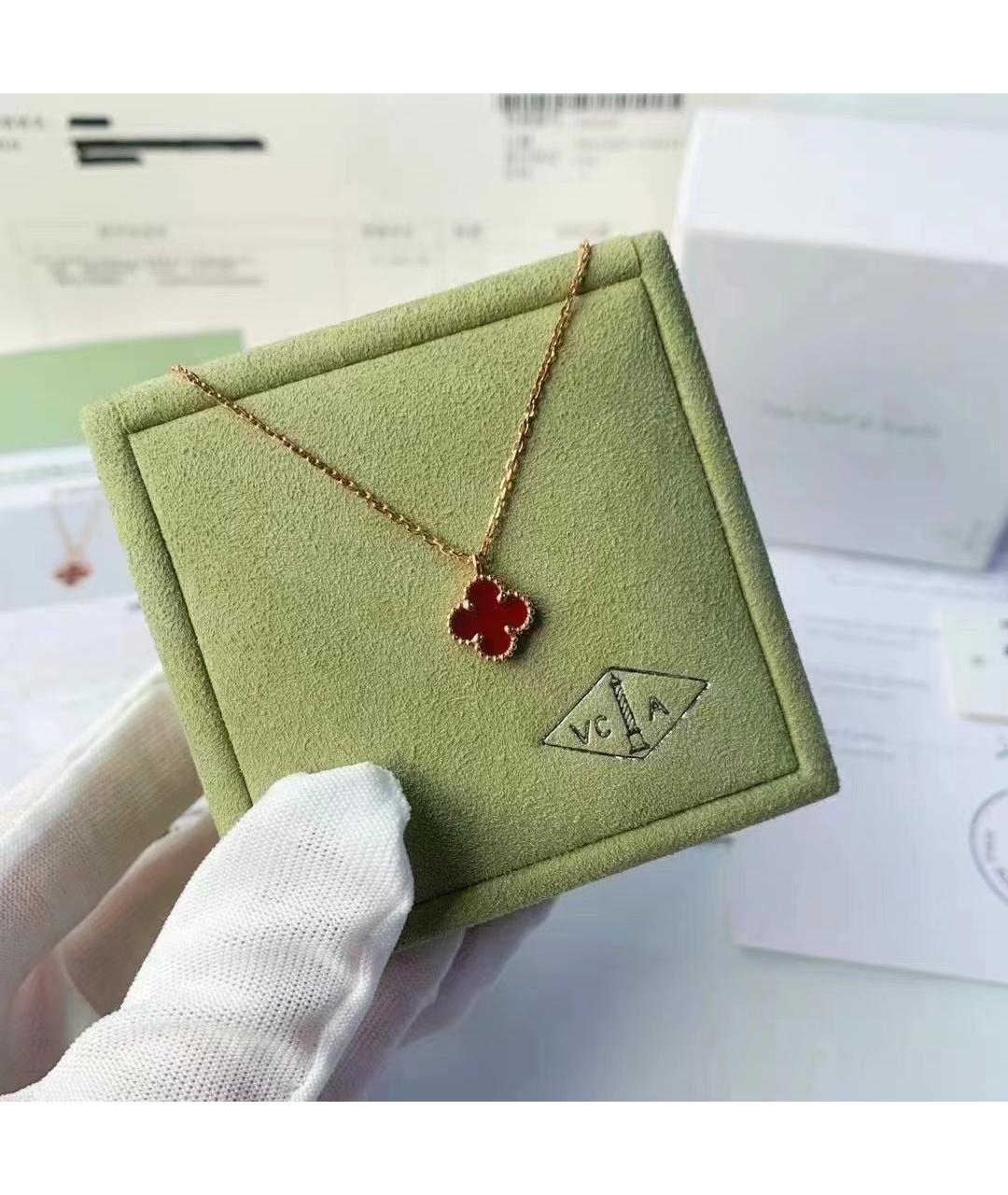 VAN CLEEF & ARPELS Красная подвеска из розового золота, фото 3
