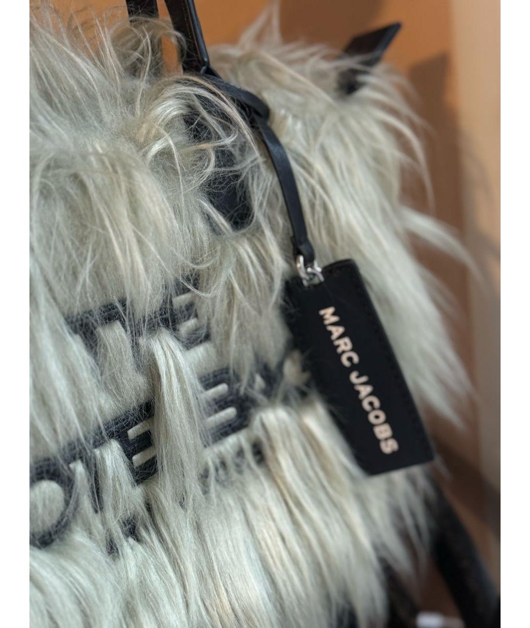 MARC JACOBS Зеленая меховая сумка тоут, фото 3