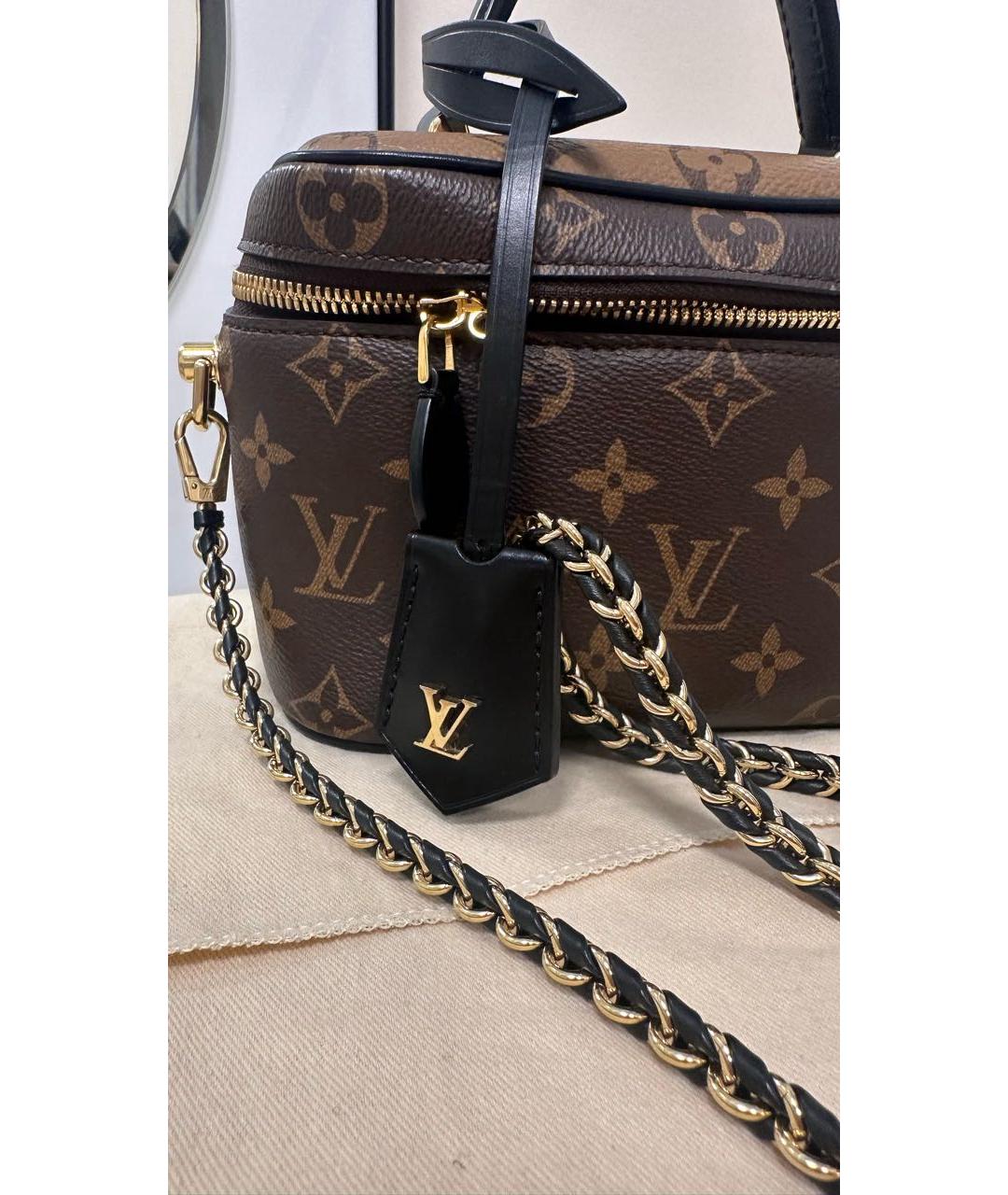 LOUIS VUITTON Коричневая сумка с короткими ручками, фото 2