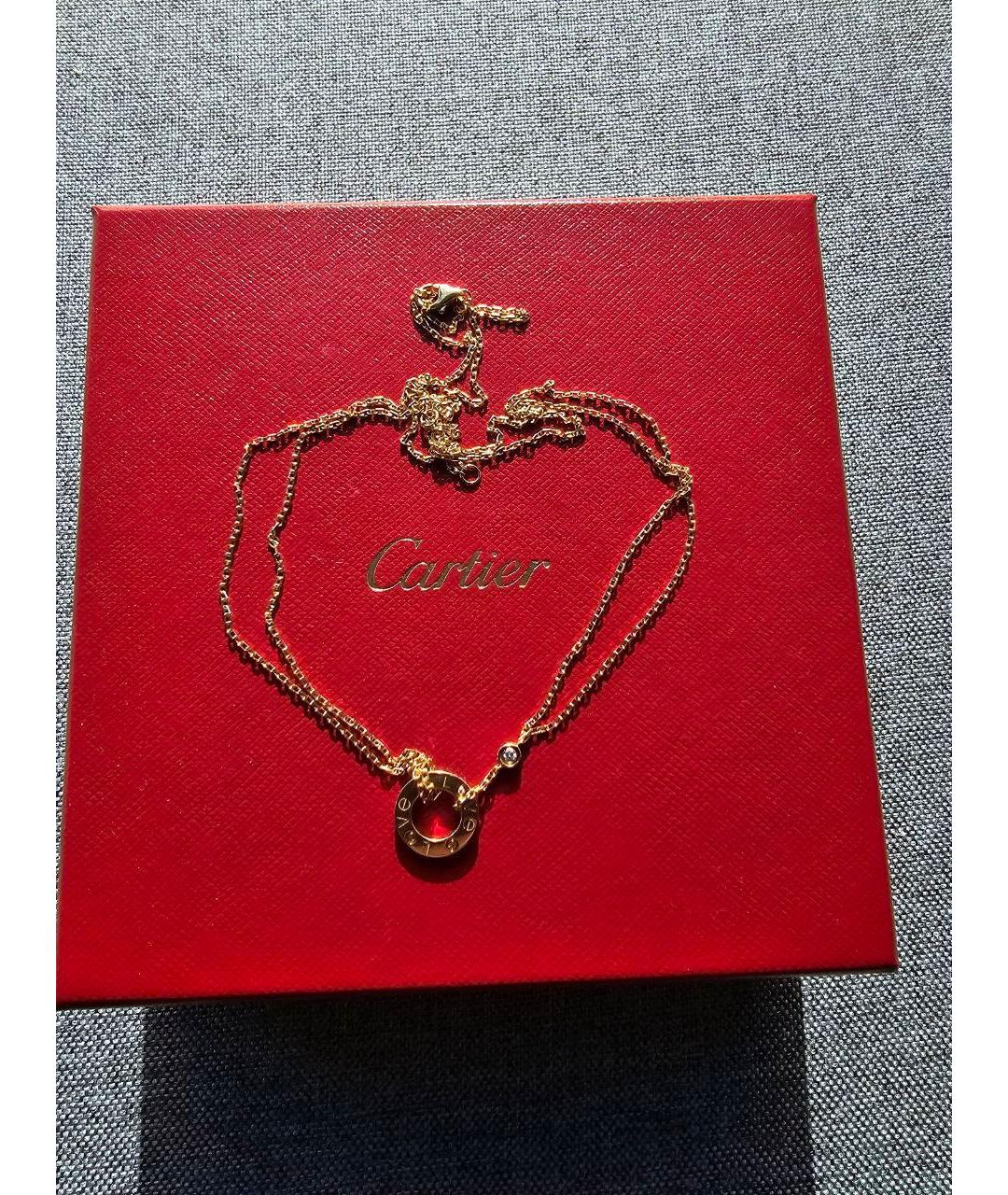 CARTIER Золотое колье из желтого золота, фото 2