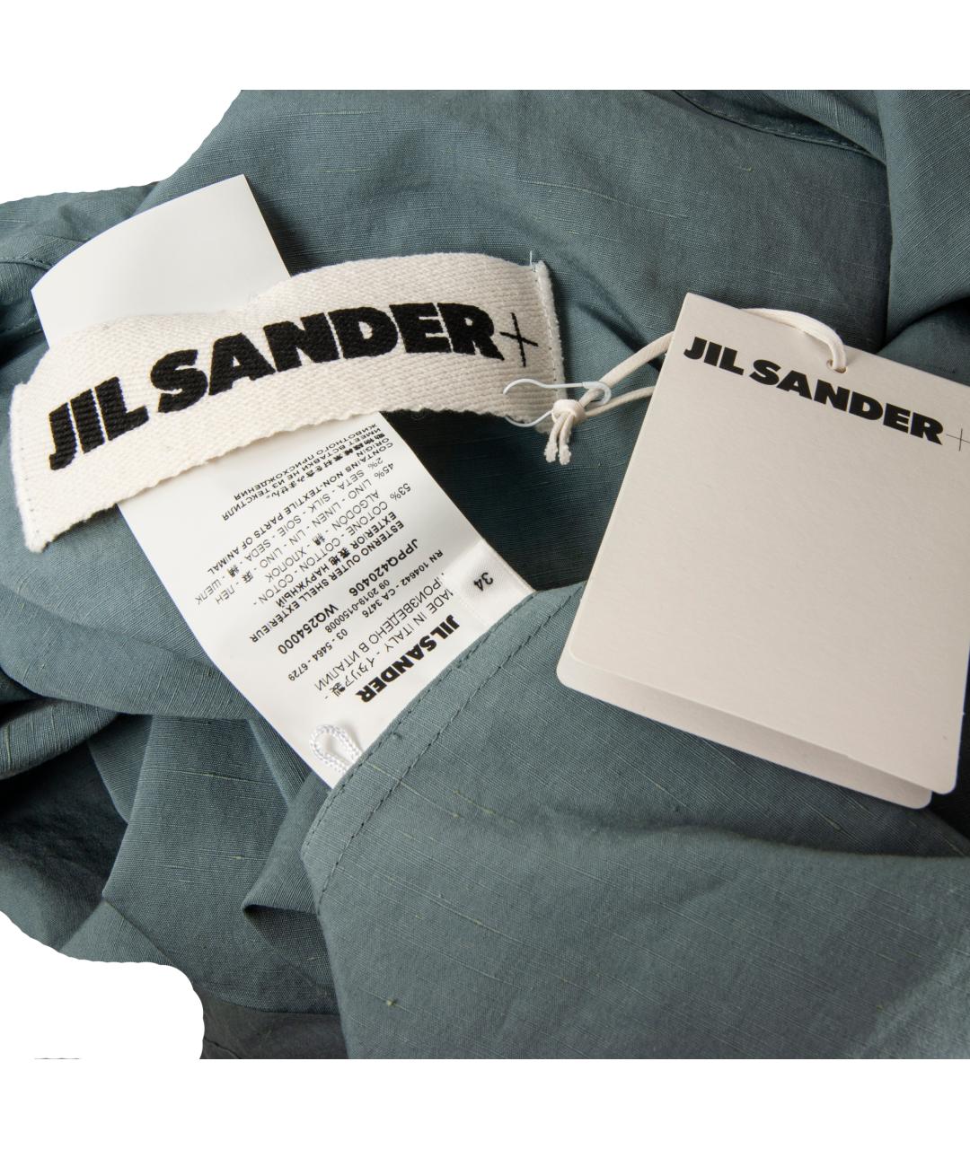 JIL SANDER Серая хлопковая куртка, фото 3