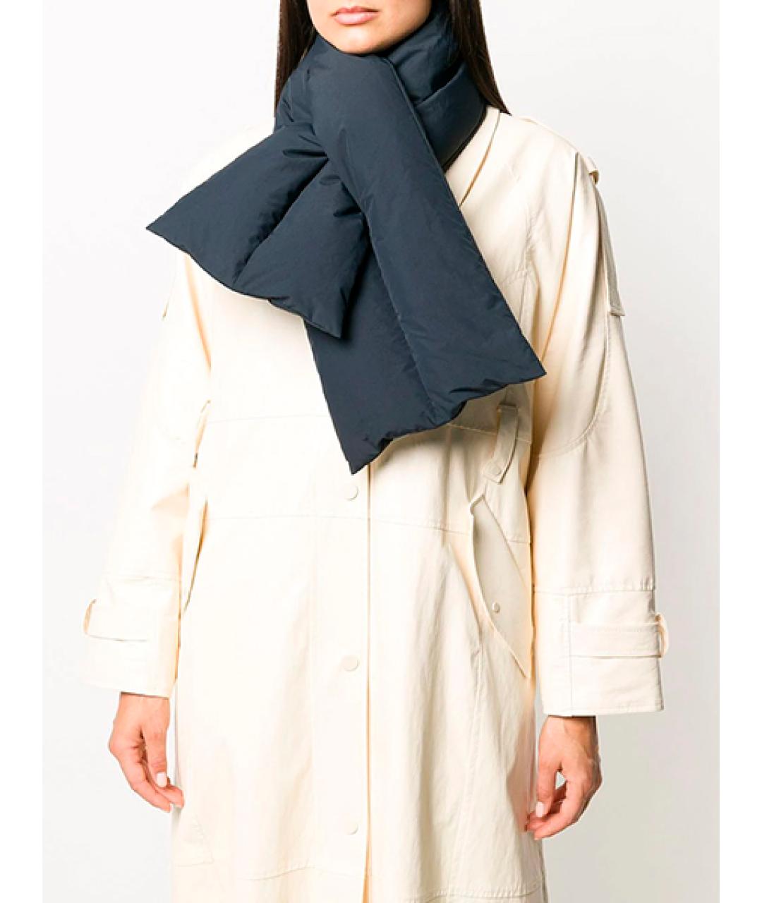 JIL SANDER Темно-синий полиэстеровый пуховик, фото 9